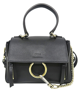 Small Faye Day Bag, Leather, Black, 01 20 99 65, 4